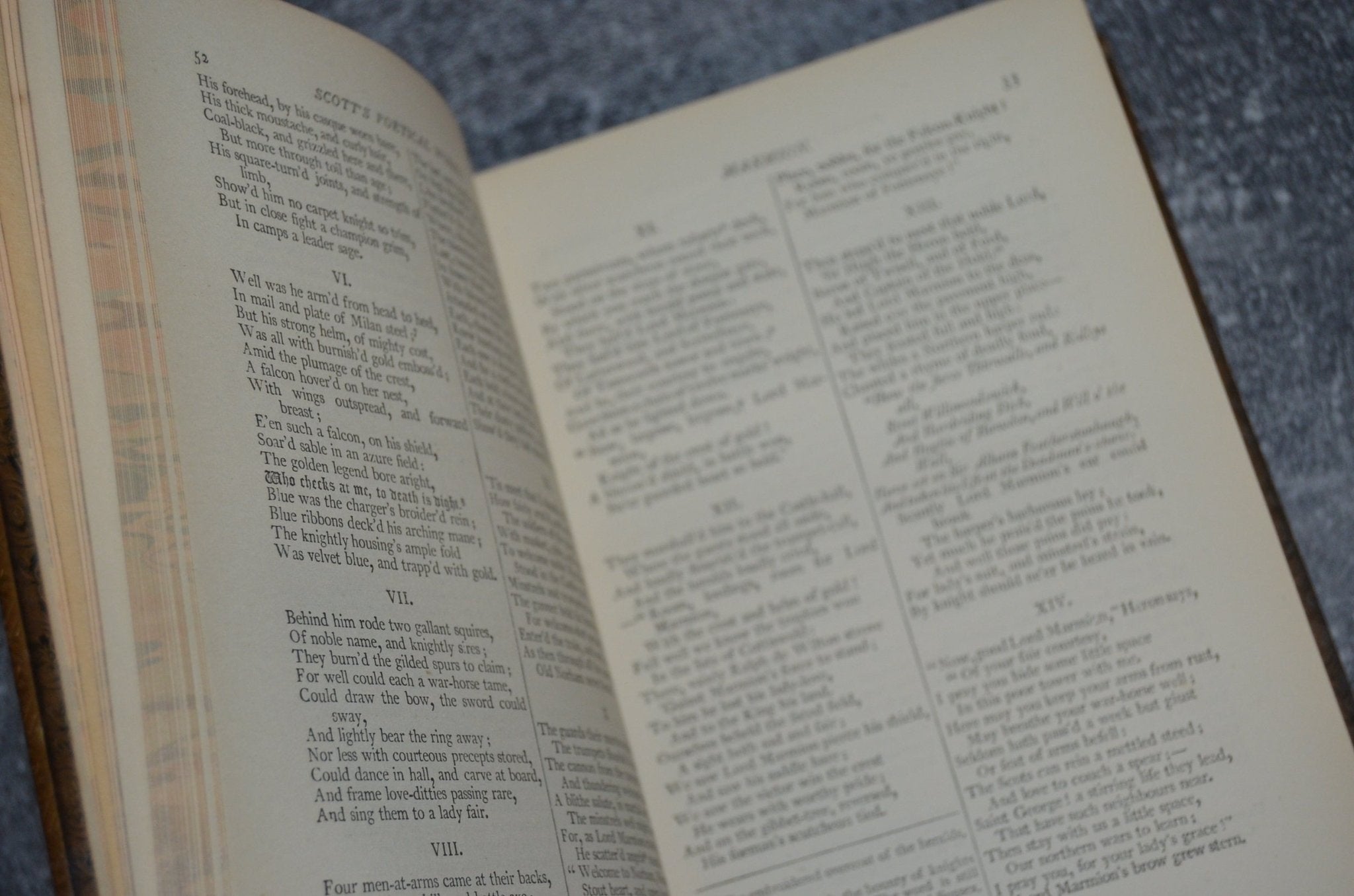Antique Fine Leather Bound Poems of Sir Walter Scott 1898 - Brookfield Books