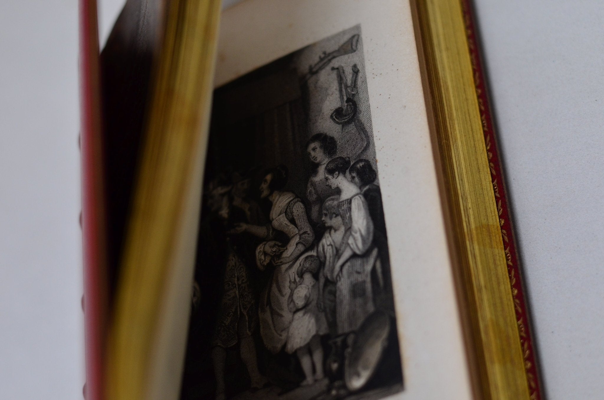 Antique Fine Leather Bound Tom Jones by Henry Fielding 1836, Volume I - Brookfield Books