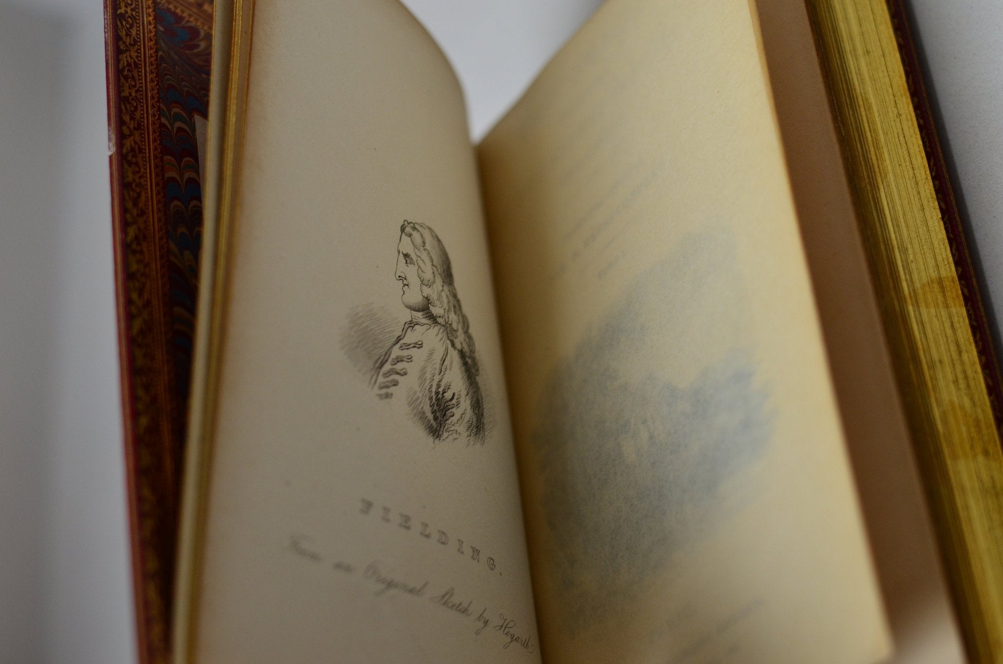 Antique Fine Leather Bound Tom Jones by Henry Fielding 1836, Volume I - Brookfield Books