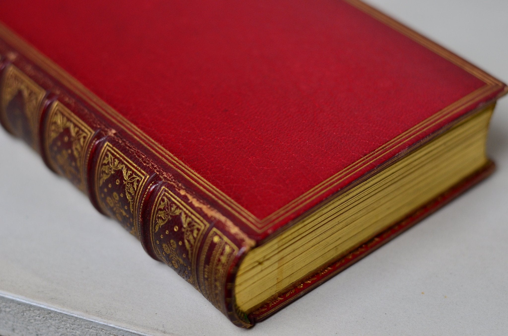 Antique Fine Leather Bound Tom Jones by Henry Fielding 1836, Volume I - Brookfield Books