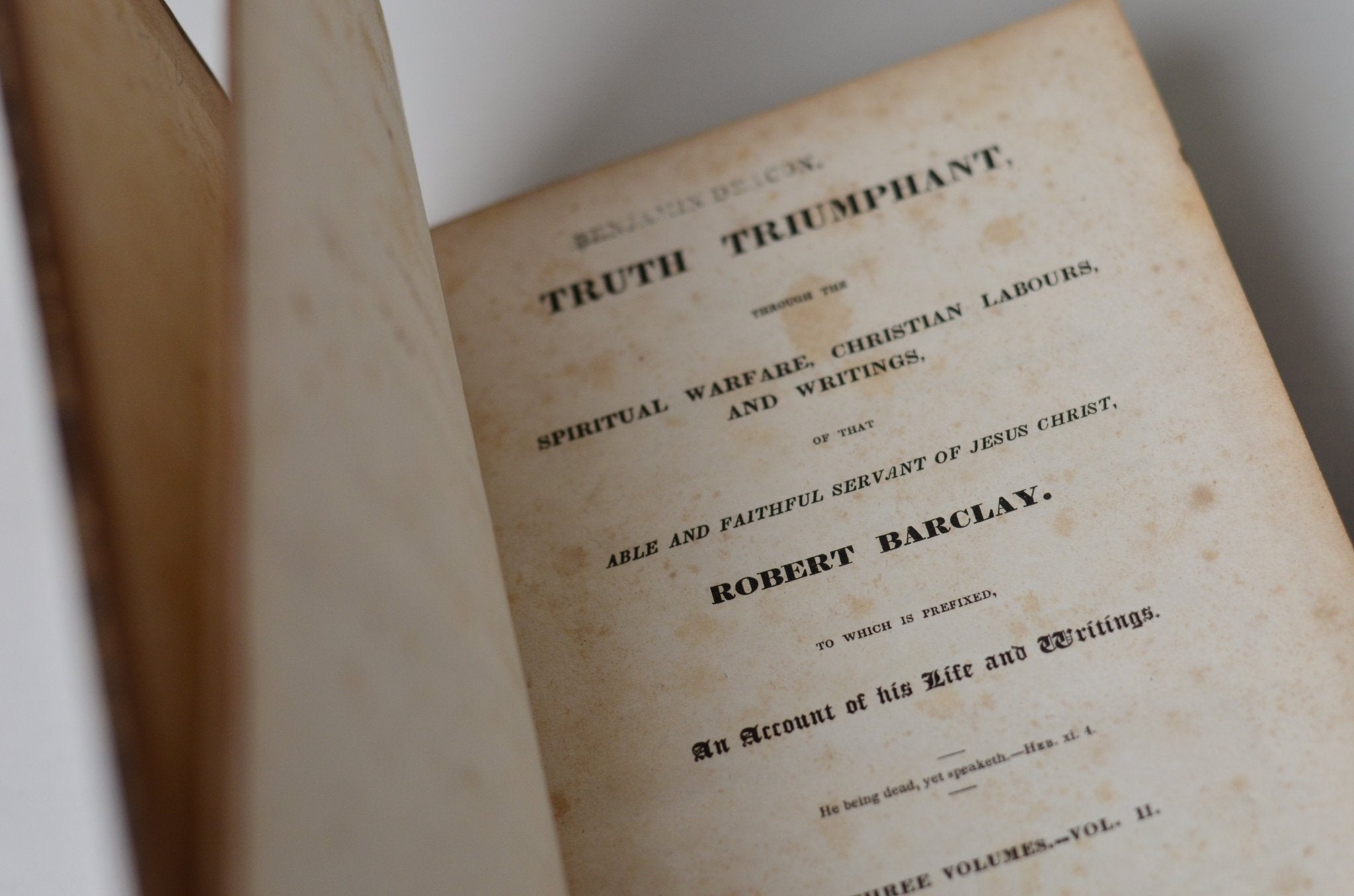 Antique Leather Bound An Apology For The True Christian Divinity by Robert Barclay 1831 - Quaker - Brookfield Books