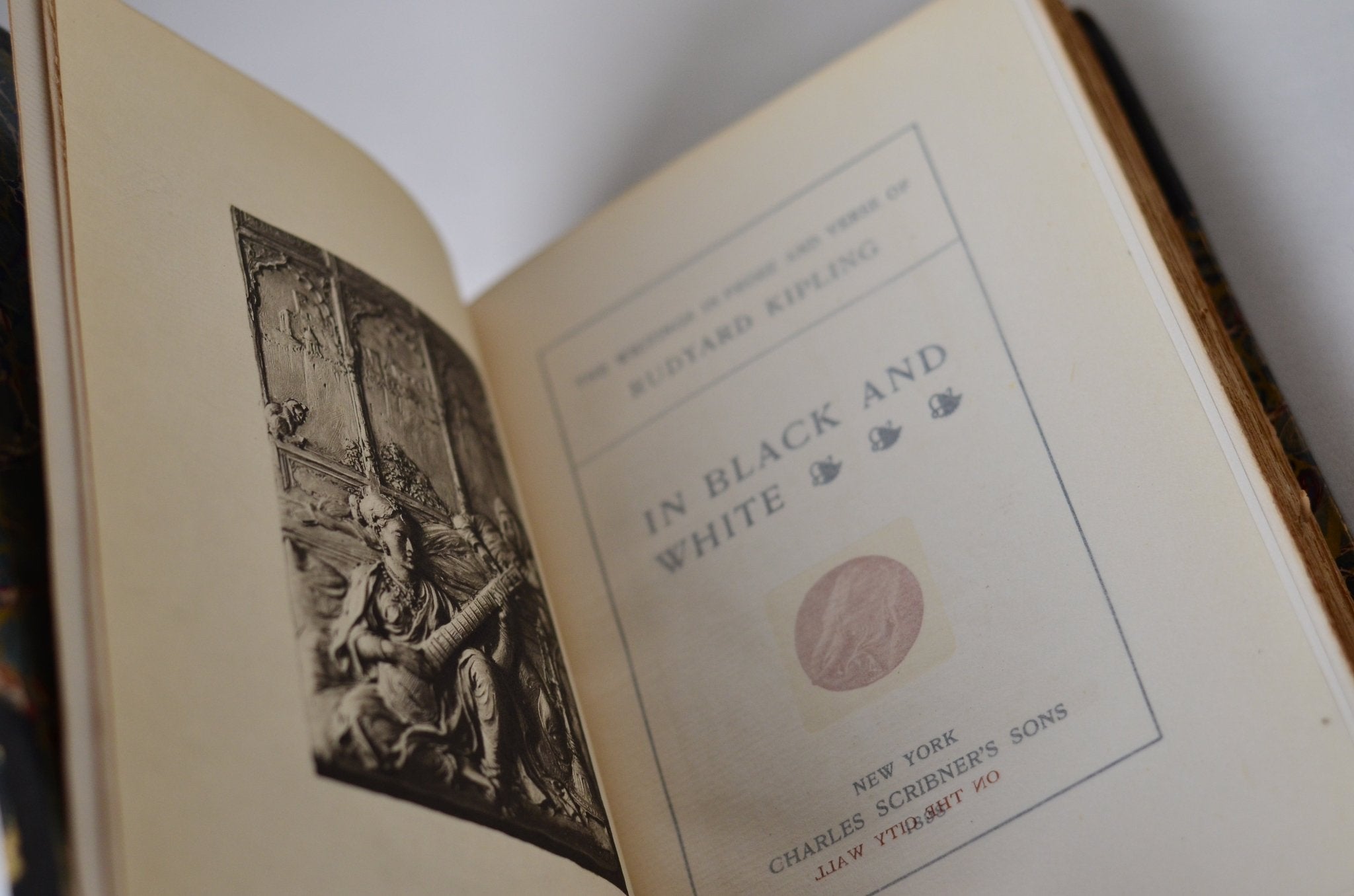 Black Antique Leather Book Set – 5 Books, Rudyard Kipling