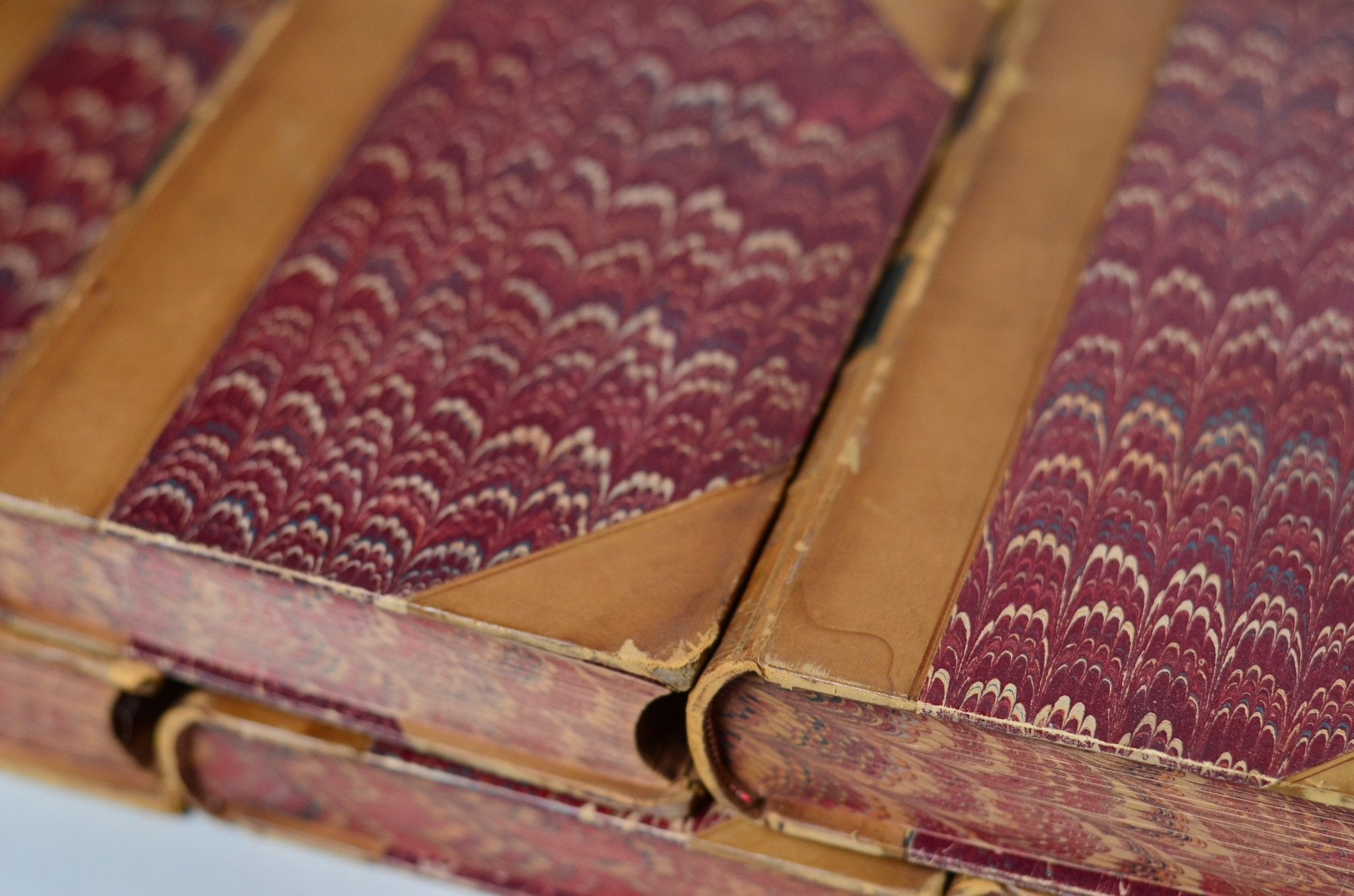 Antique Leather Bound Book Decor - Brown, Sir Walter Scott, 1871 - Brookfield Books