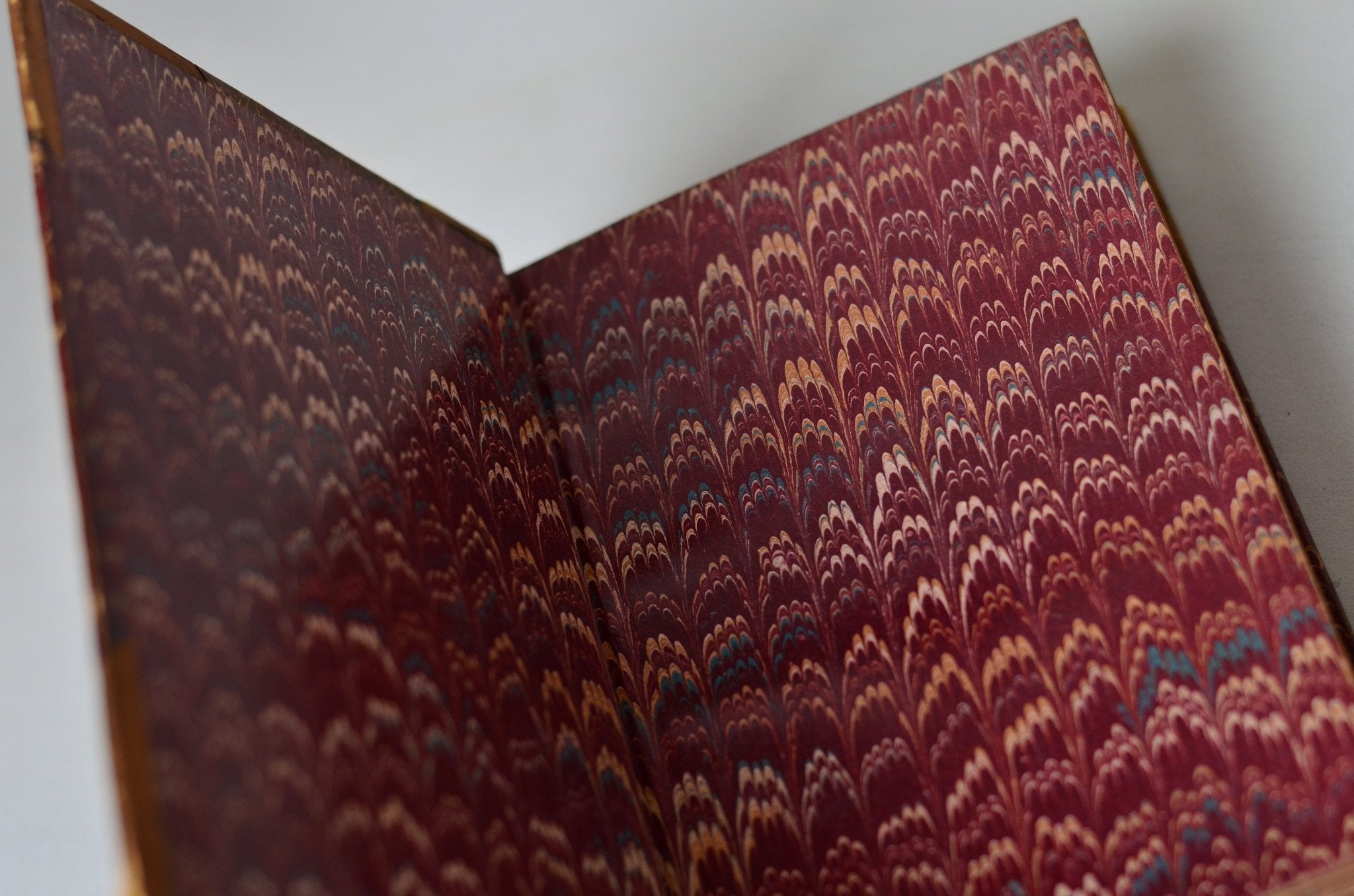 Antique Leather Bound Book Decor - Brown, Sir Walter Scott, 1871 - Brookfield Books