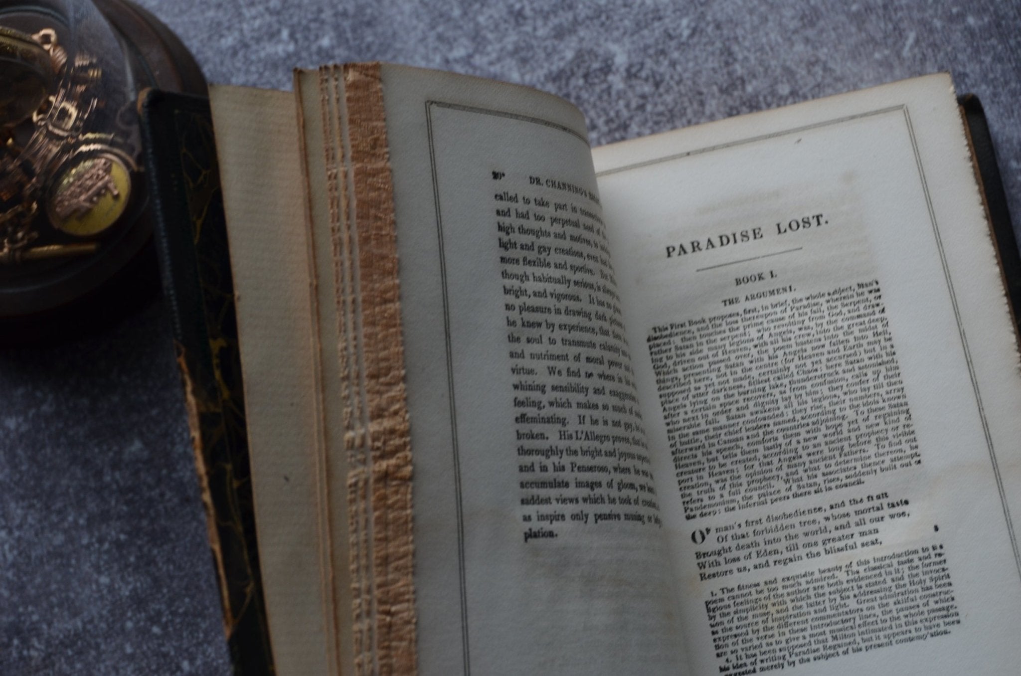 Antique Leather Bound Book Décor – John Milton, Michel de Montaigne, Michelangelo 1853 - Brookfield Books