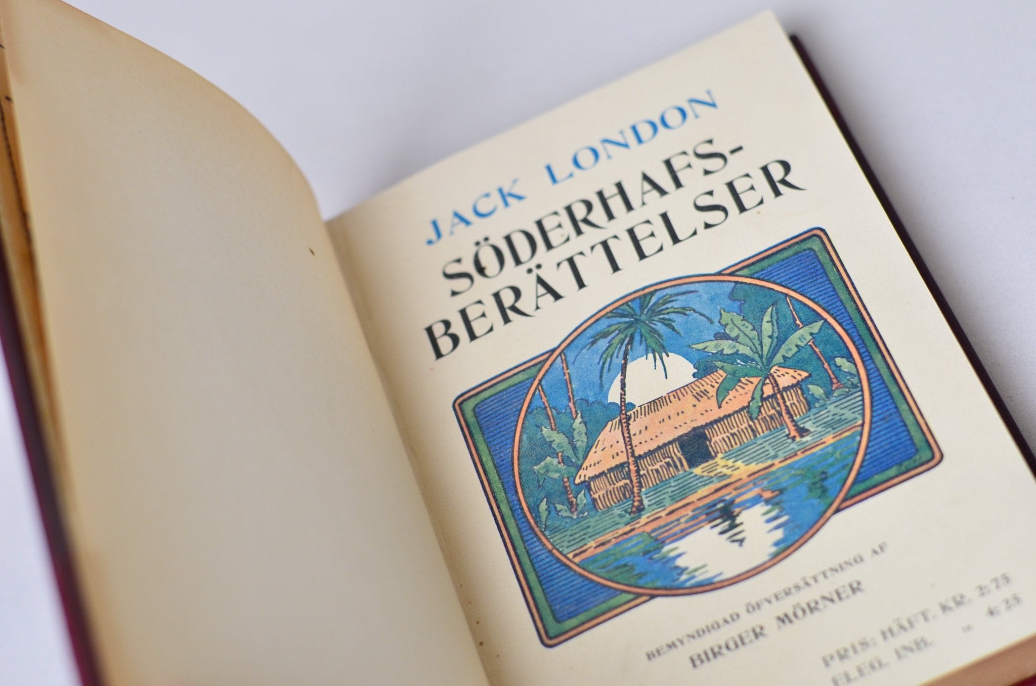 Red Antique Leather Book Set – 5 Books, Jack London