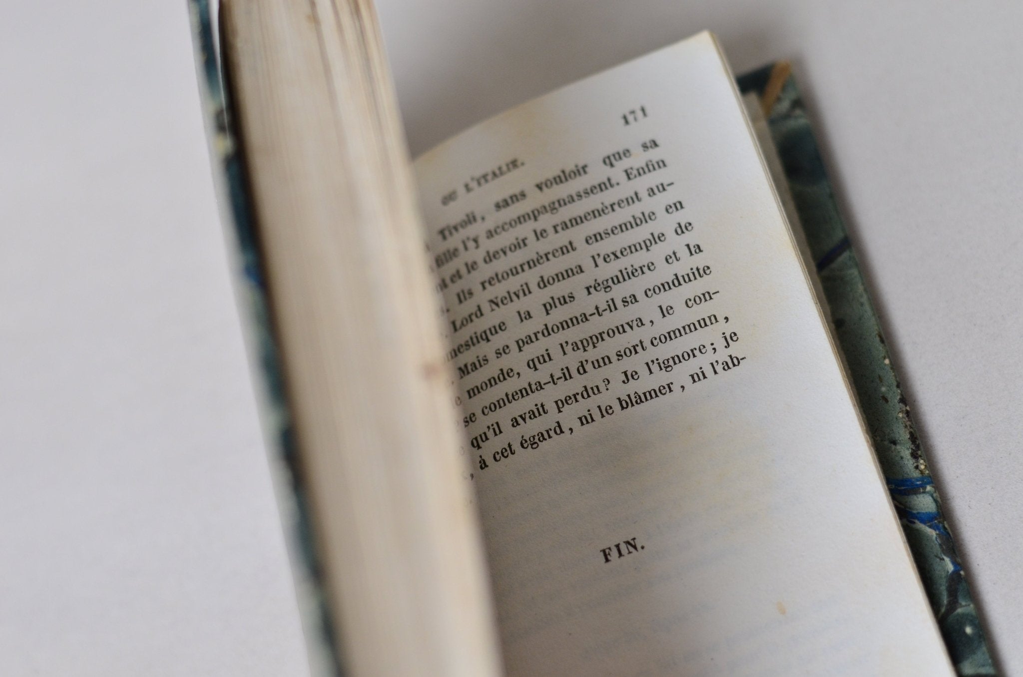 Antique Leather Bound Corinne, or Italy by Germaine de Staël 1837 - Brookfield Books