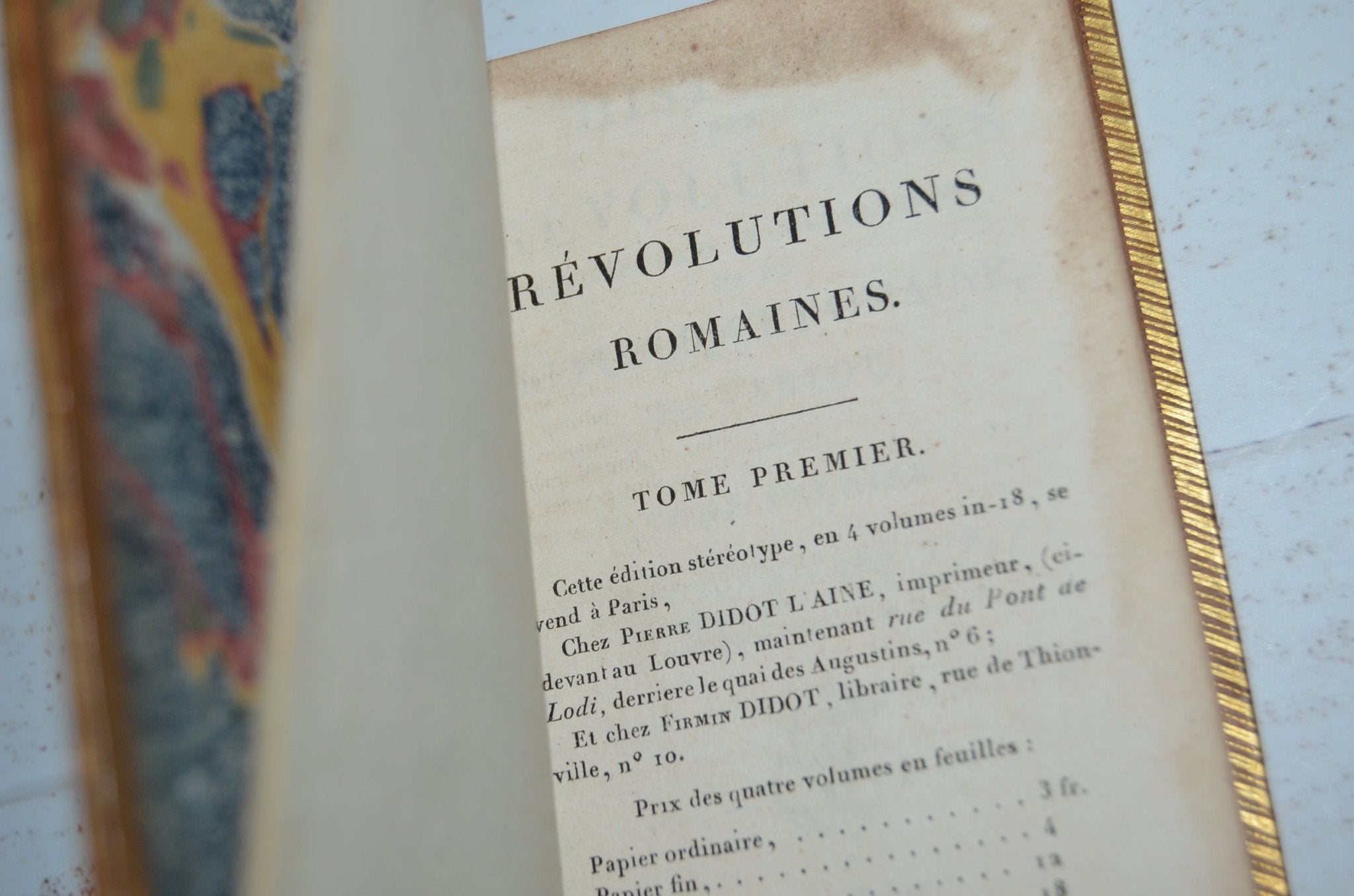 Antique Leather Bound – Histoire Des Revolutions Romaines by René Aubert Vertot 1806 - Brookfield Books