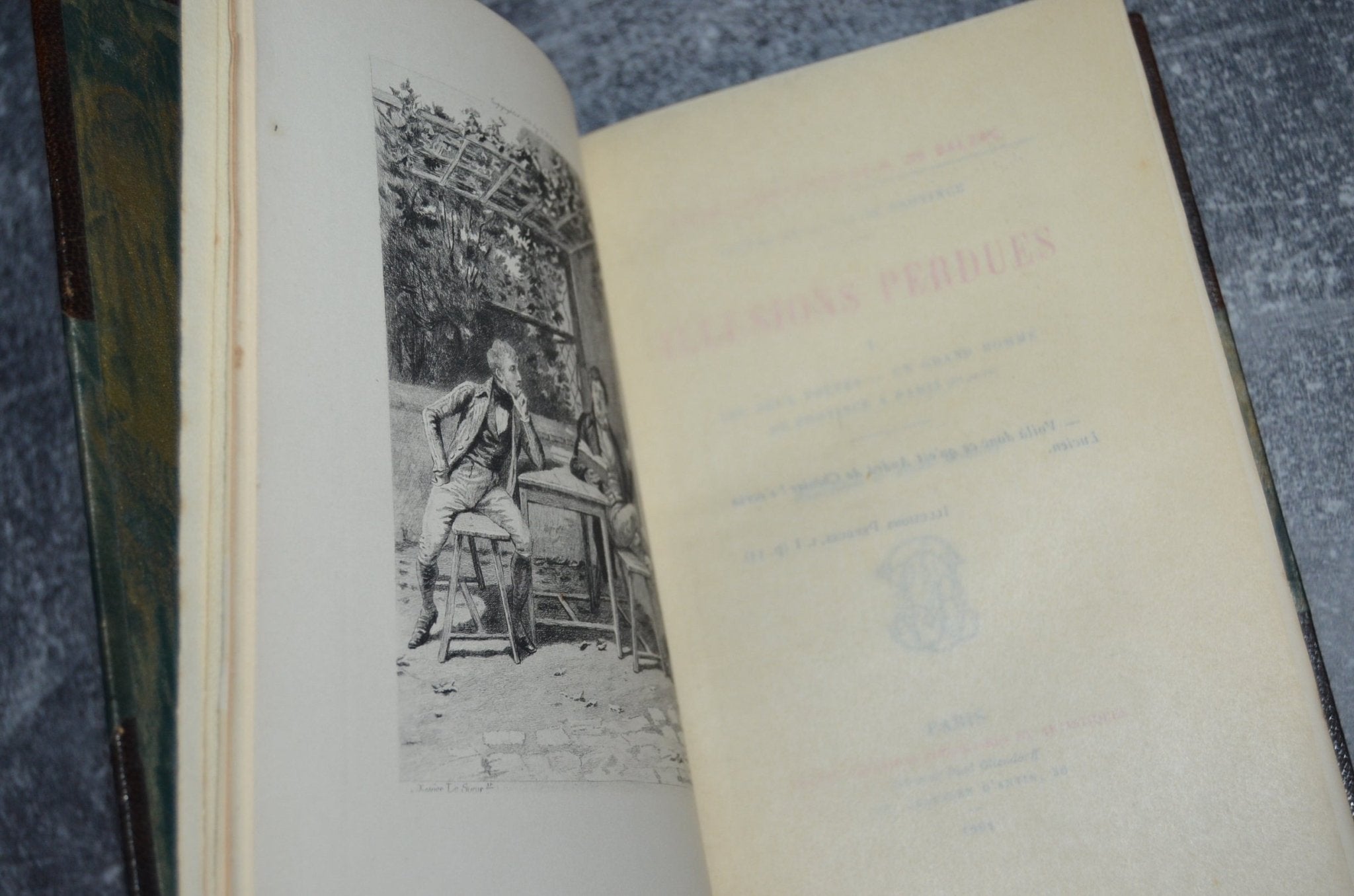 Antique Leather Bound The Human Comedy (La Comédie Humaine) by Honroe de Balzac 1900 - Brookfield Books