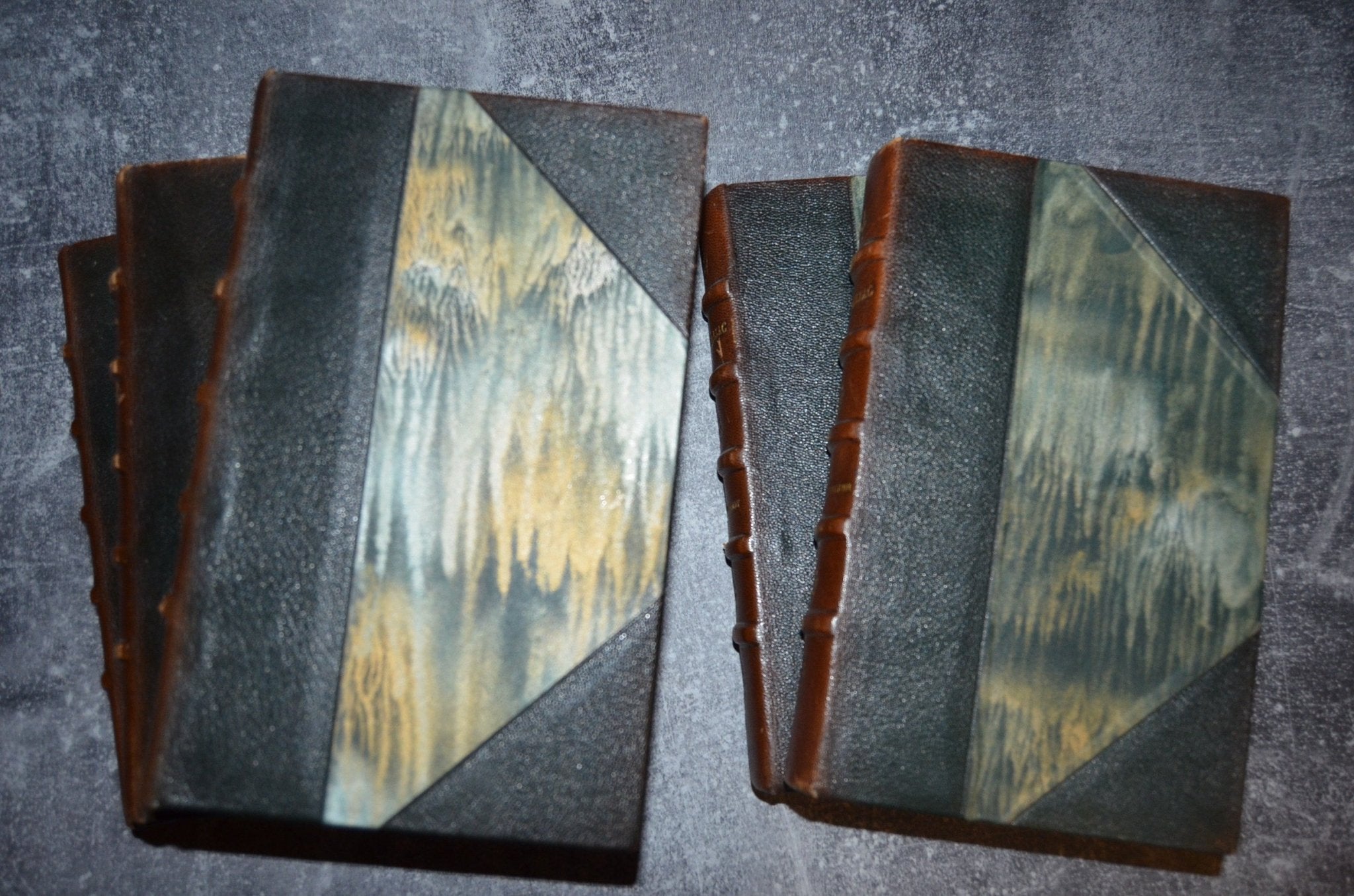 Antique Leather Bound The Human Comedy (La Comédie Humaine) by Honroe de Balzac 1900 - Brookfield Books