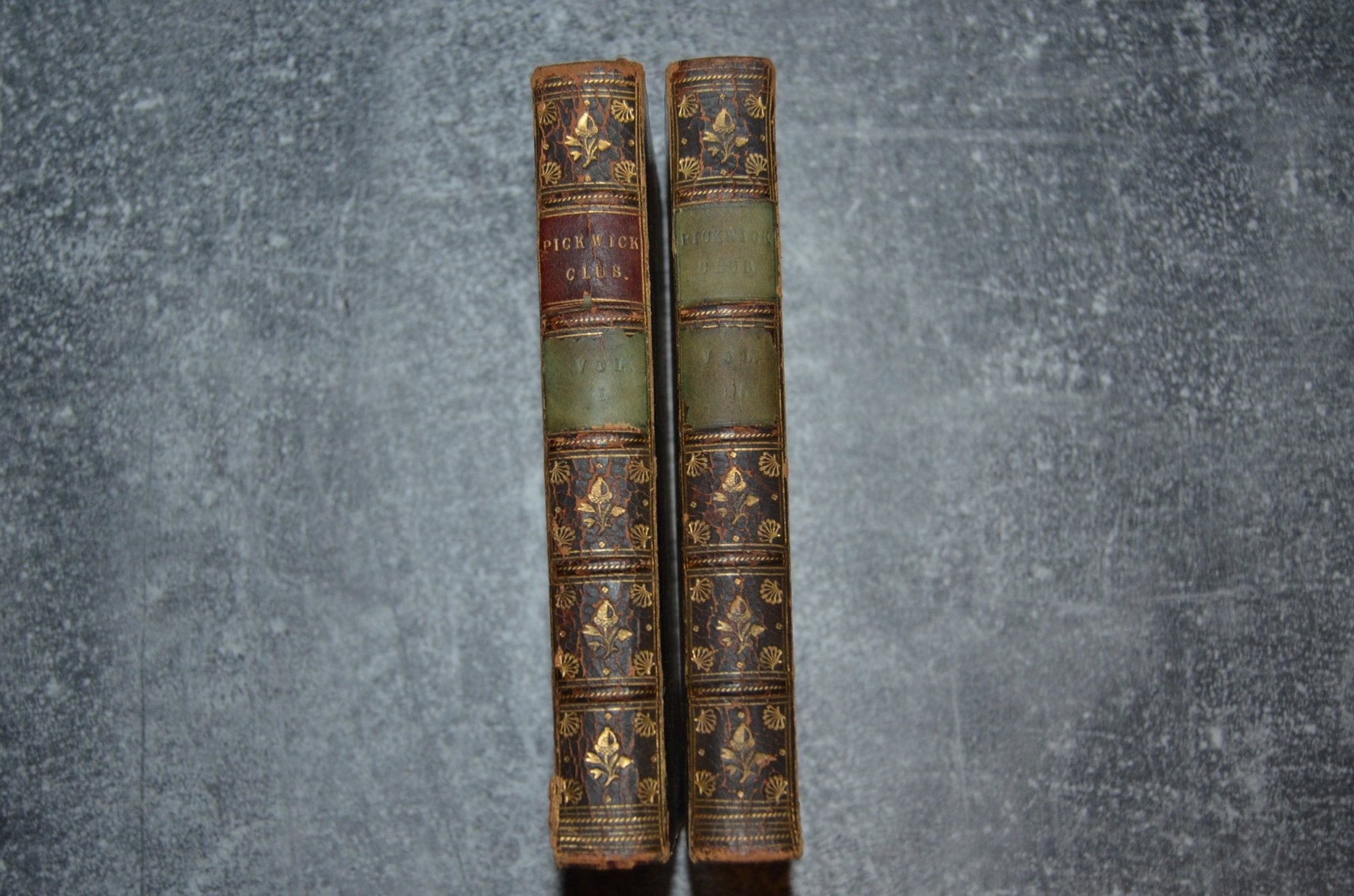 Antique Leather Bound The Pickwick Papers by Charles Dickens 1842 - Brookfield Books