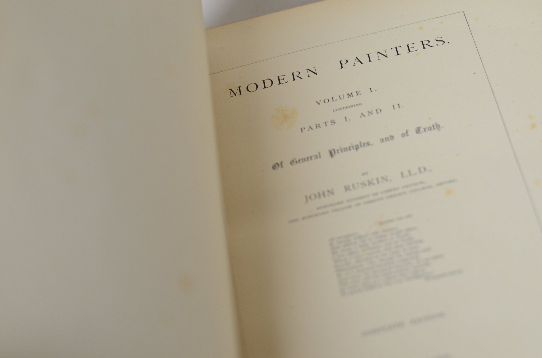 Antique Leather Bound Works of John Ruskin 1886 - Modern Painters, Stones of Venice, Architecture – Oversize - Brookfield Books