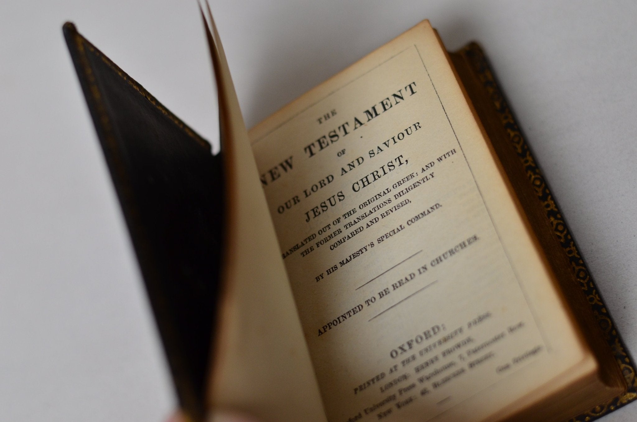 Antique Miniature New Testament Bible - Oxford, Henry Frowde - Brookfield Books