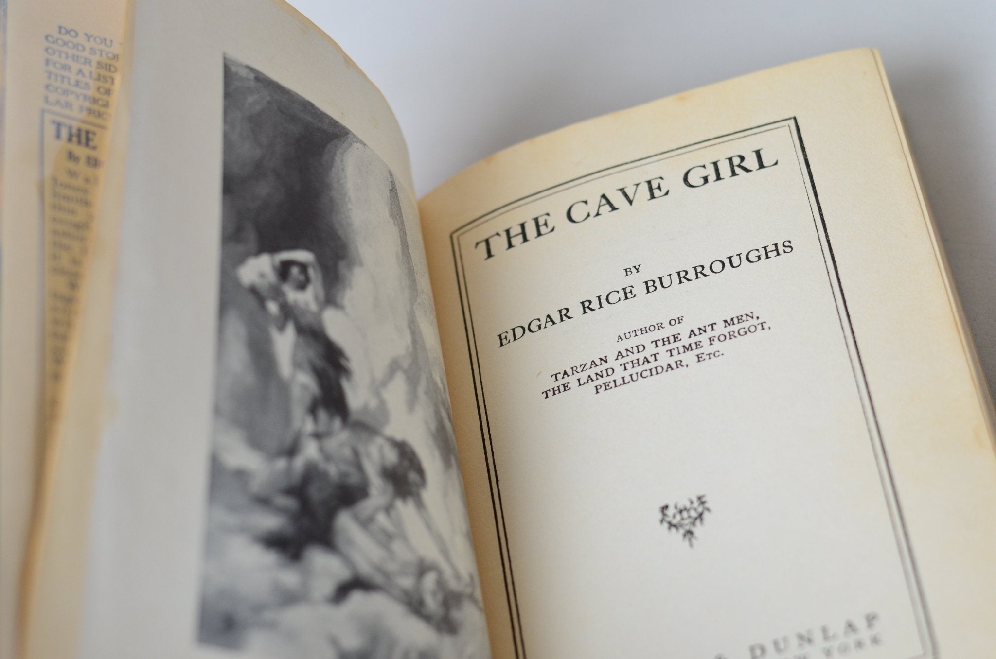 Antique The Cave Girl & The Eternal Lover by Edgar Rice Burroughs 1925 - Brookfield Books