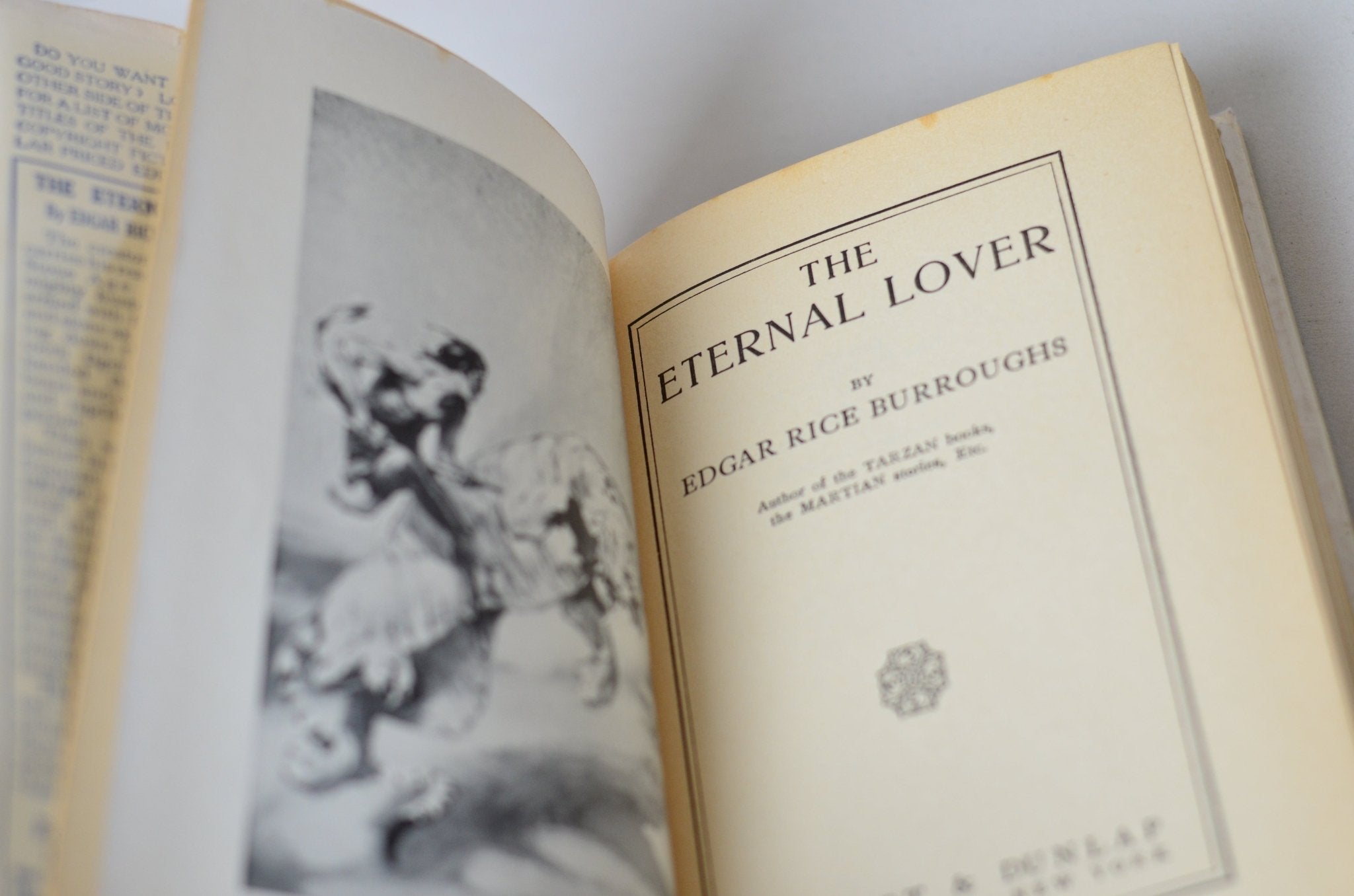 Antique The Cave Girl & The Eternal Lover by Edgar Rice Burroughs 1925 - Brookfield Books