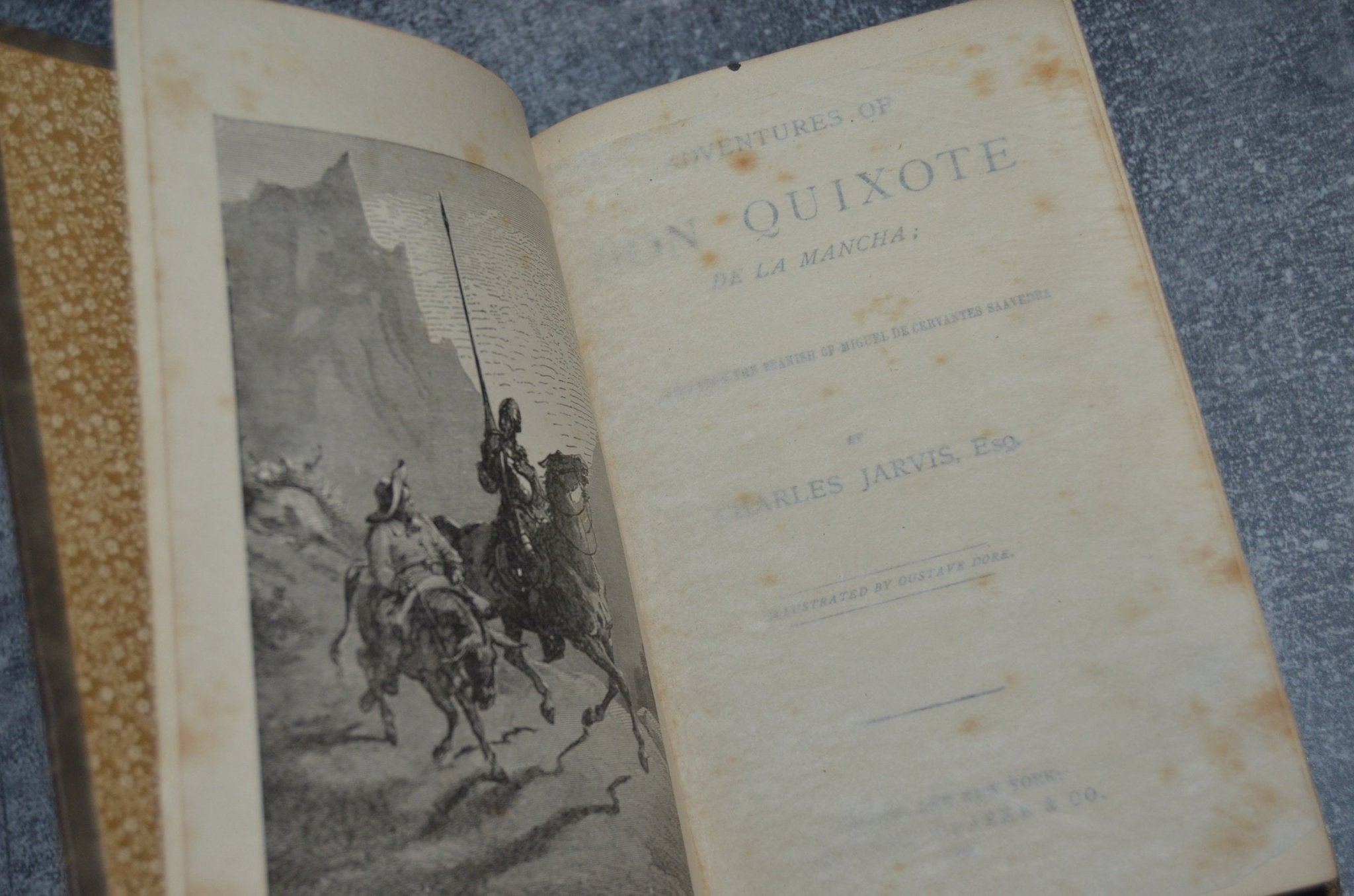 Antique Victorian Binding Don Quixote by Miguel De Cervantes 1884 - Brookfield Books