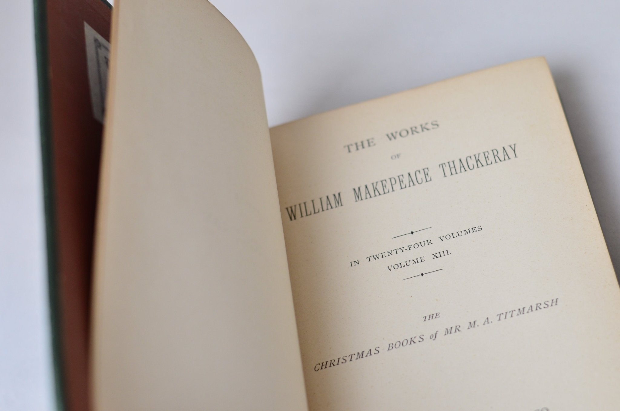 Antique Victorian Binding The Christmas Books by William Makepeace Thackeray 1878 - Brookfield Books