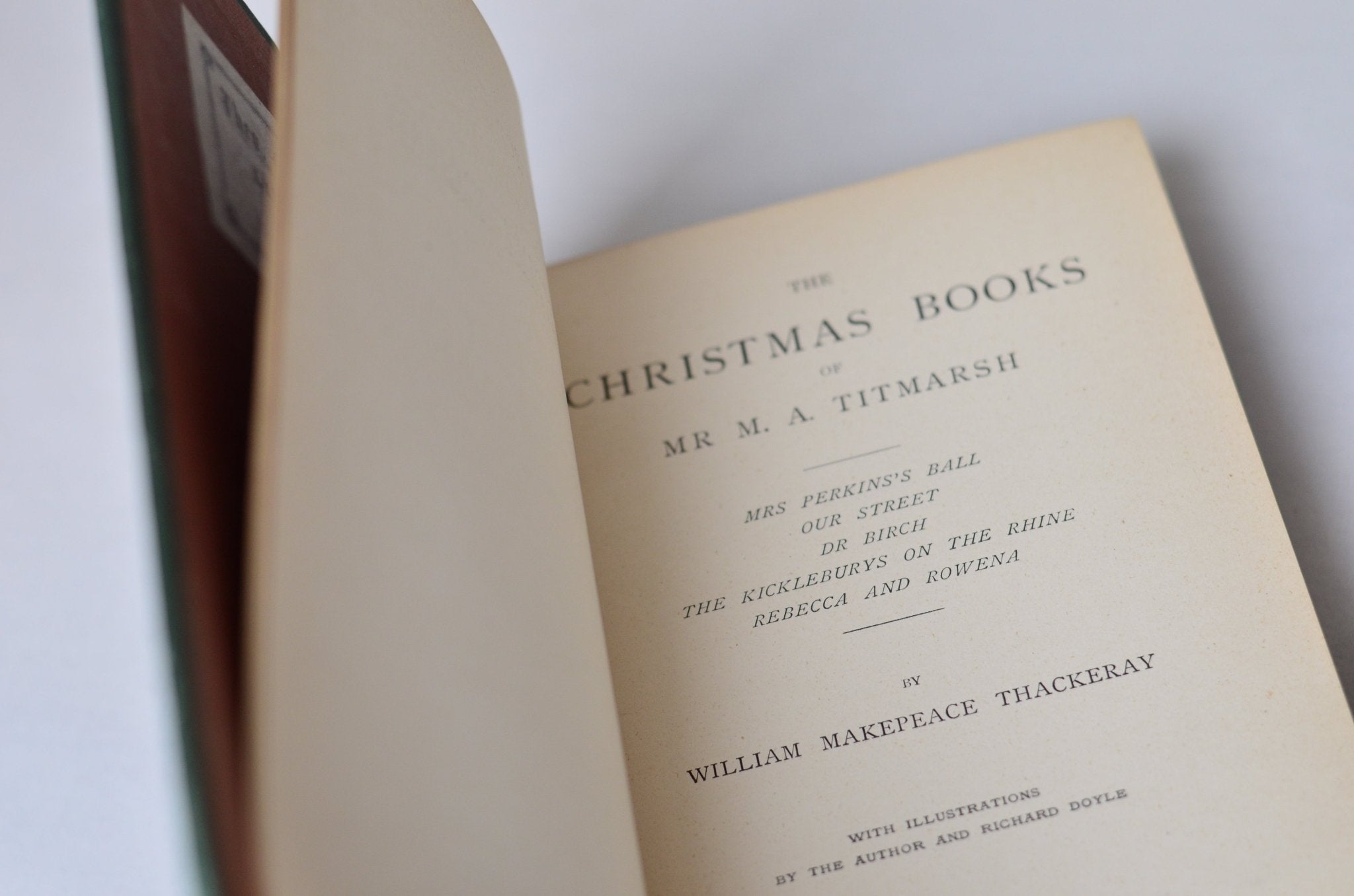 Antique Victorian Binding The Christmas Books by William Makepeace Thackeray 1878 - Brookfield Books