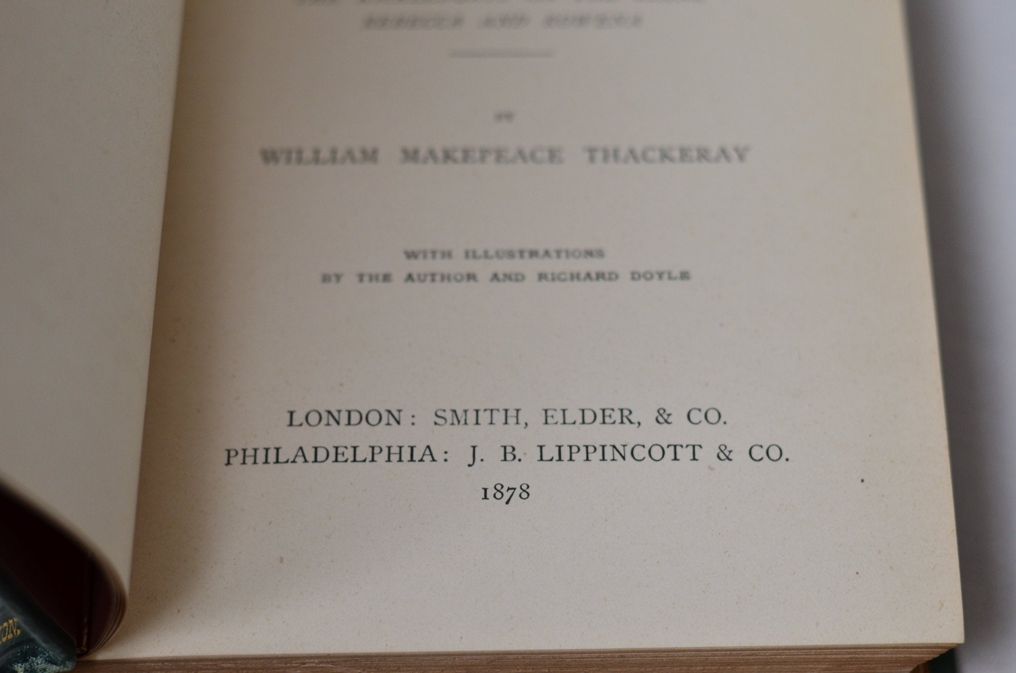 Antique Victorian Binding The Christmas Books by William Makepeace Thackeray 1878 - Brookfield Books