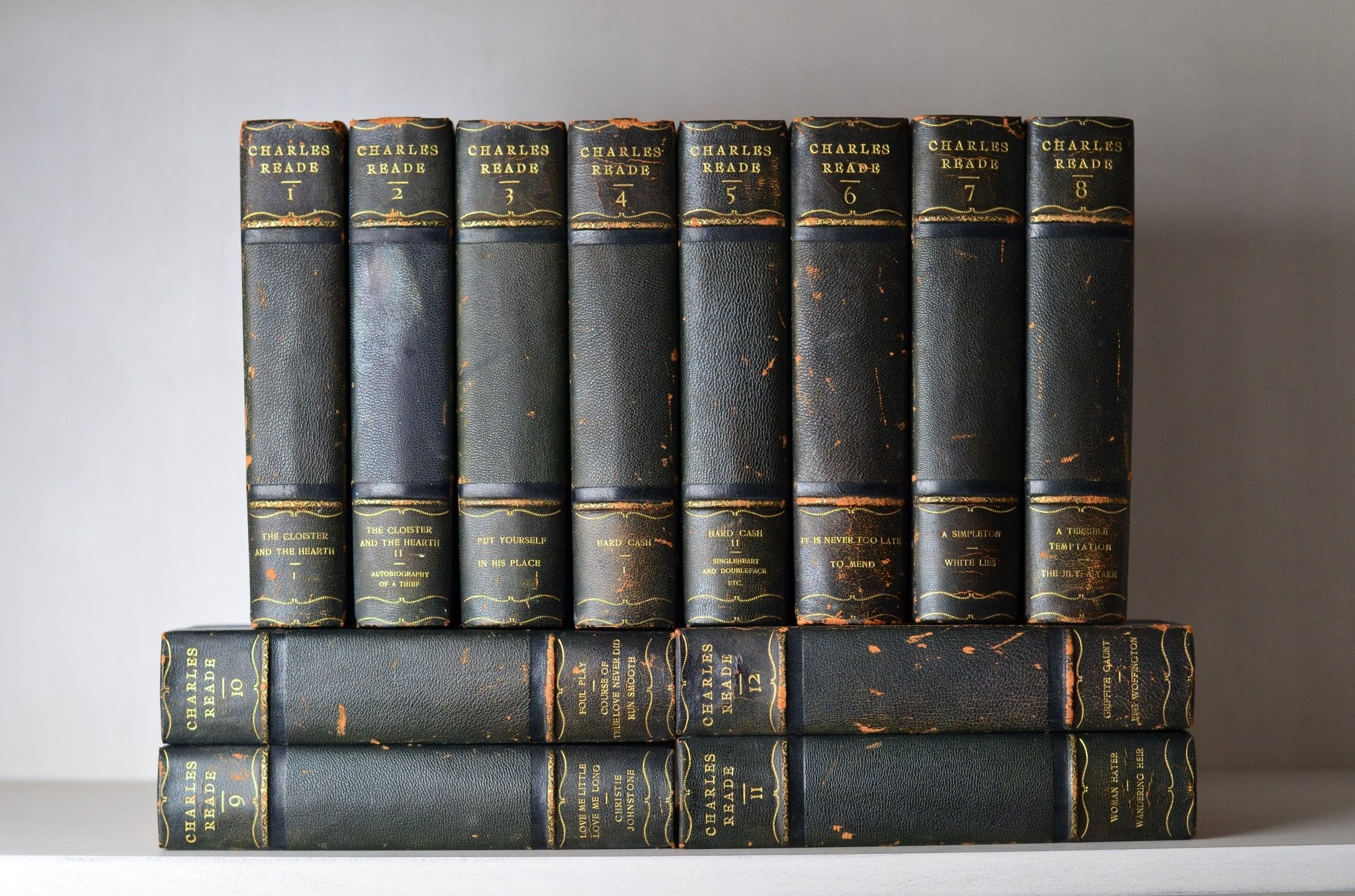 Complete Antique Leather Bound Works of Charles Reade - Dana Estes - Brookfield Books