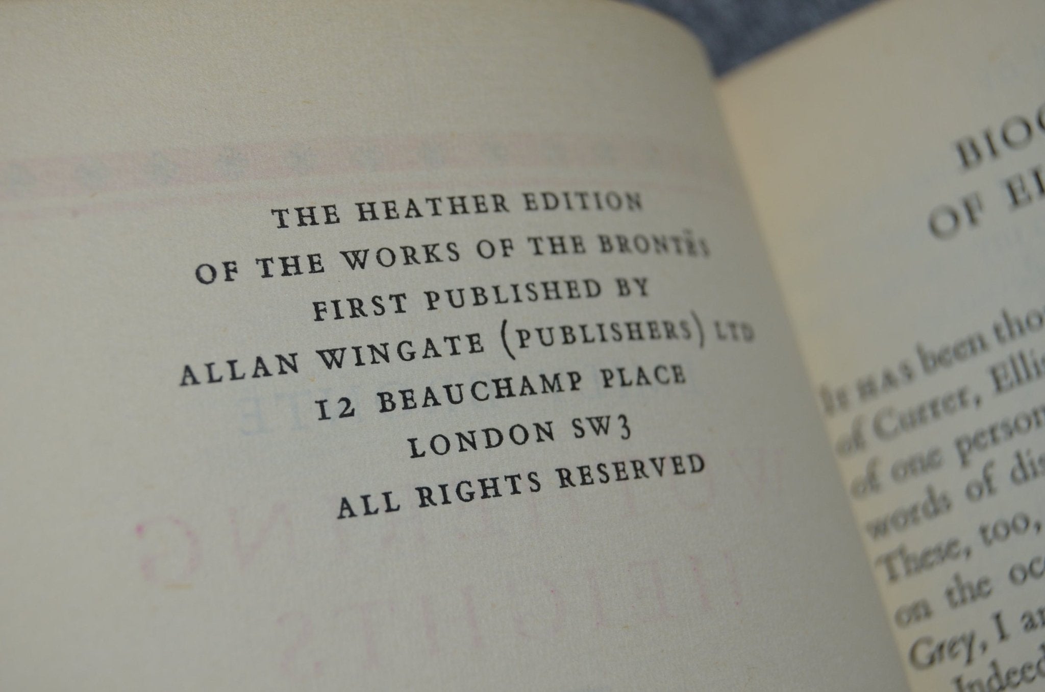 Fine Leather Bound Wuthering Heights by Emily Bronte 1949 - Brookfield Books