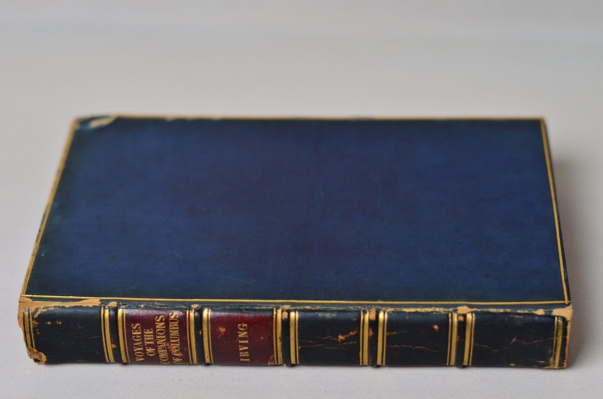 First Edition (Paris Issue) Voyages of the Companions of Christopher Columbus by Washington Irving 1831 - Brookfield Books