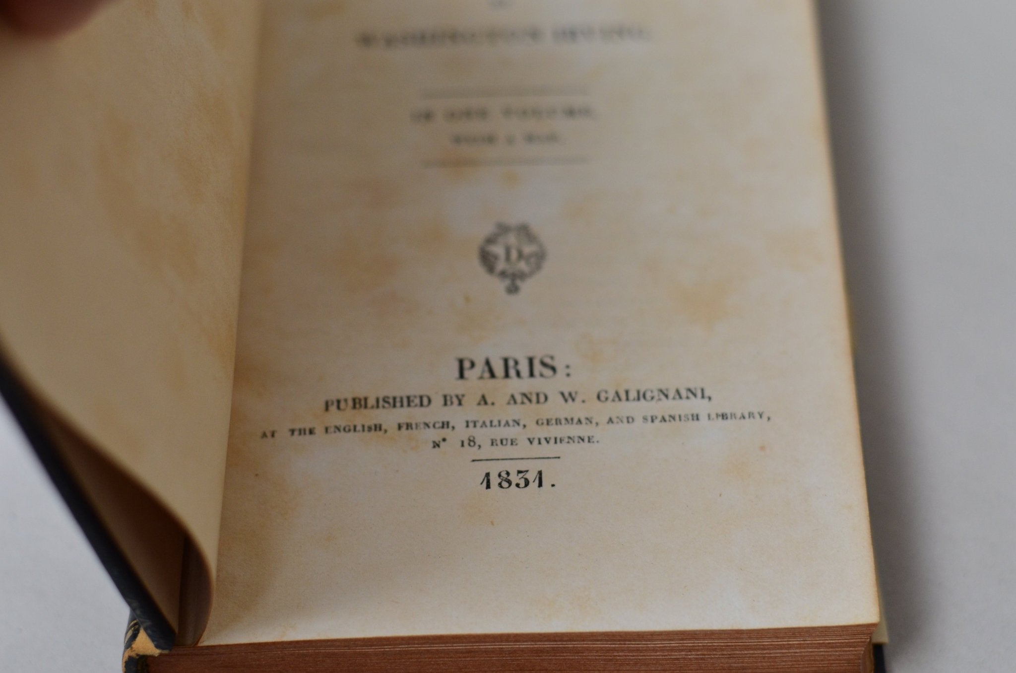 First Edition (Paris Issue) Voyages of the Companions of Christopher Columbus by Washington Irving 1831 - Brookfield Books