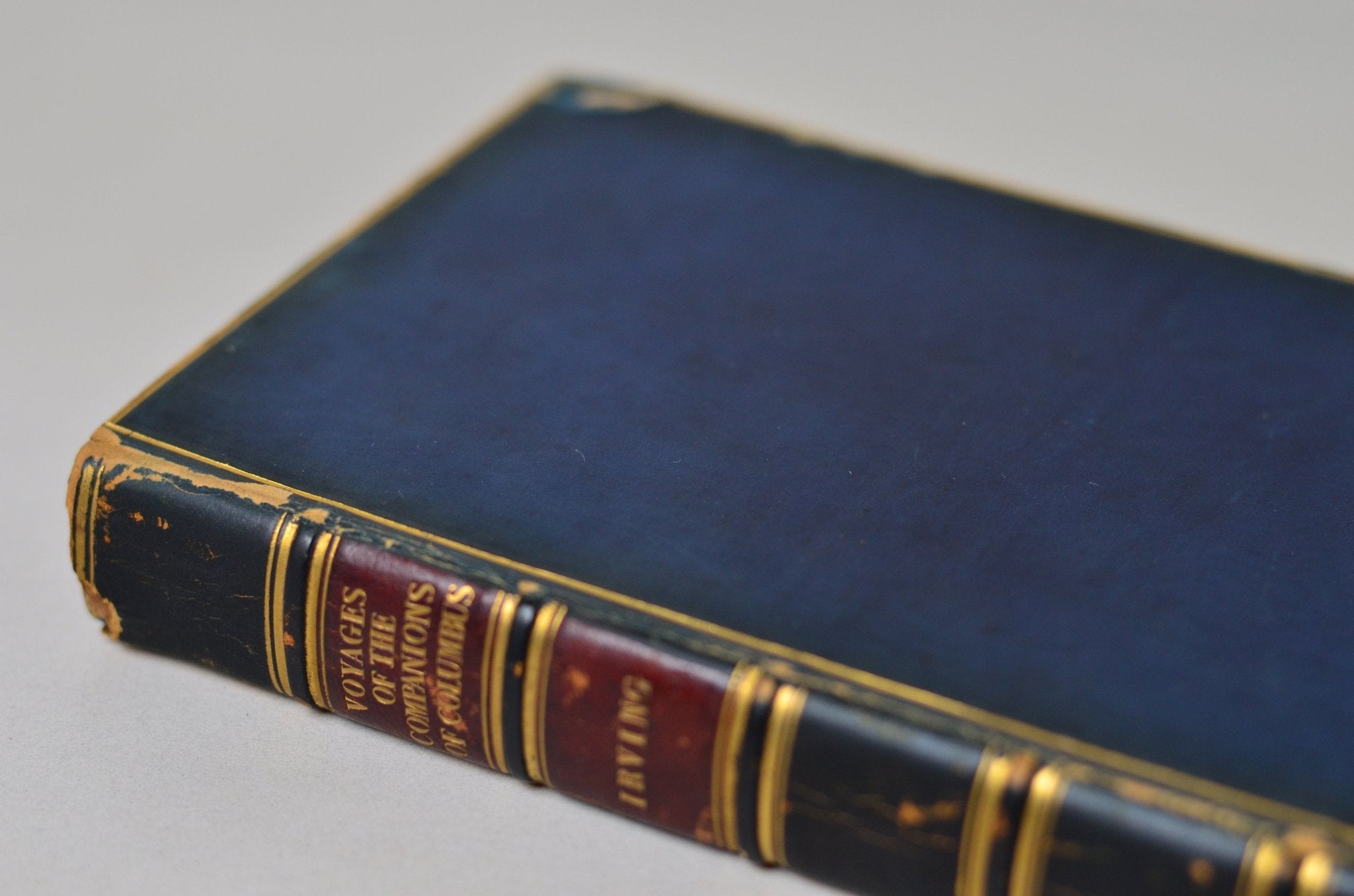 First Edition (Paris Issue) Voyages of the Companions of Christopher Columbus by Washington Irving 1831 - Brookfield Books