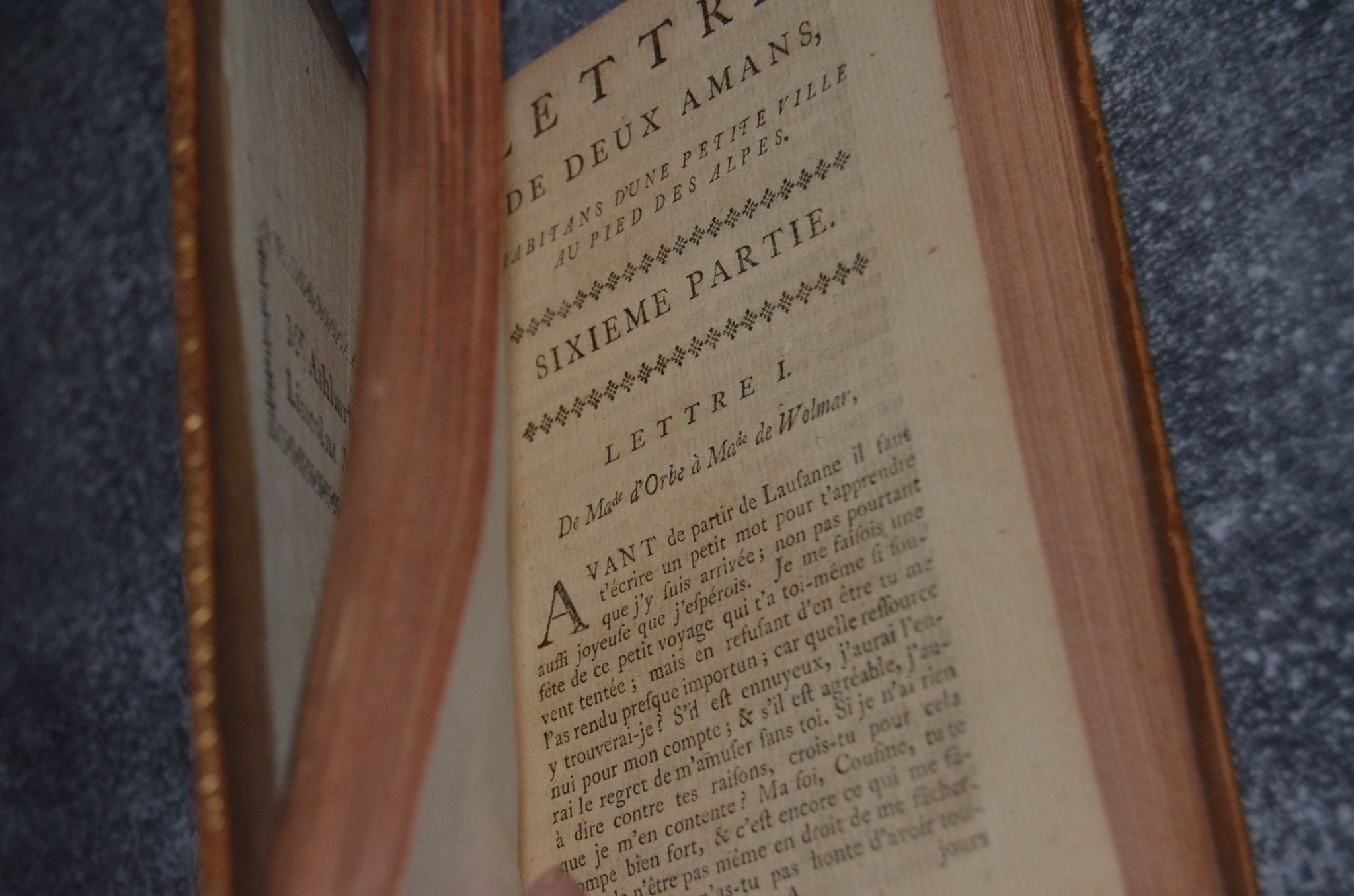 True First Edition Julie, or The New Heloise by Jean - Jacque Rousseau 1761 - Brookfield Books