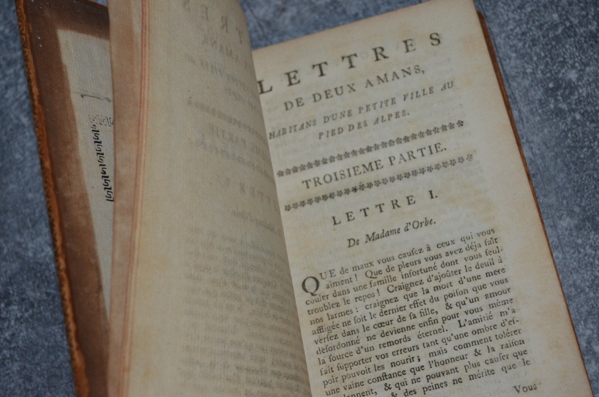 True First Edition Julie, or The New Heloise by Jean - Jacque Rousseau 1761 - Brookfield Books