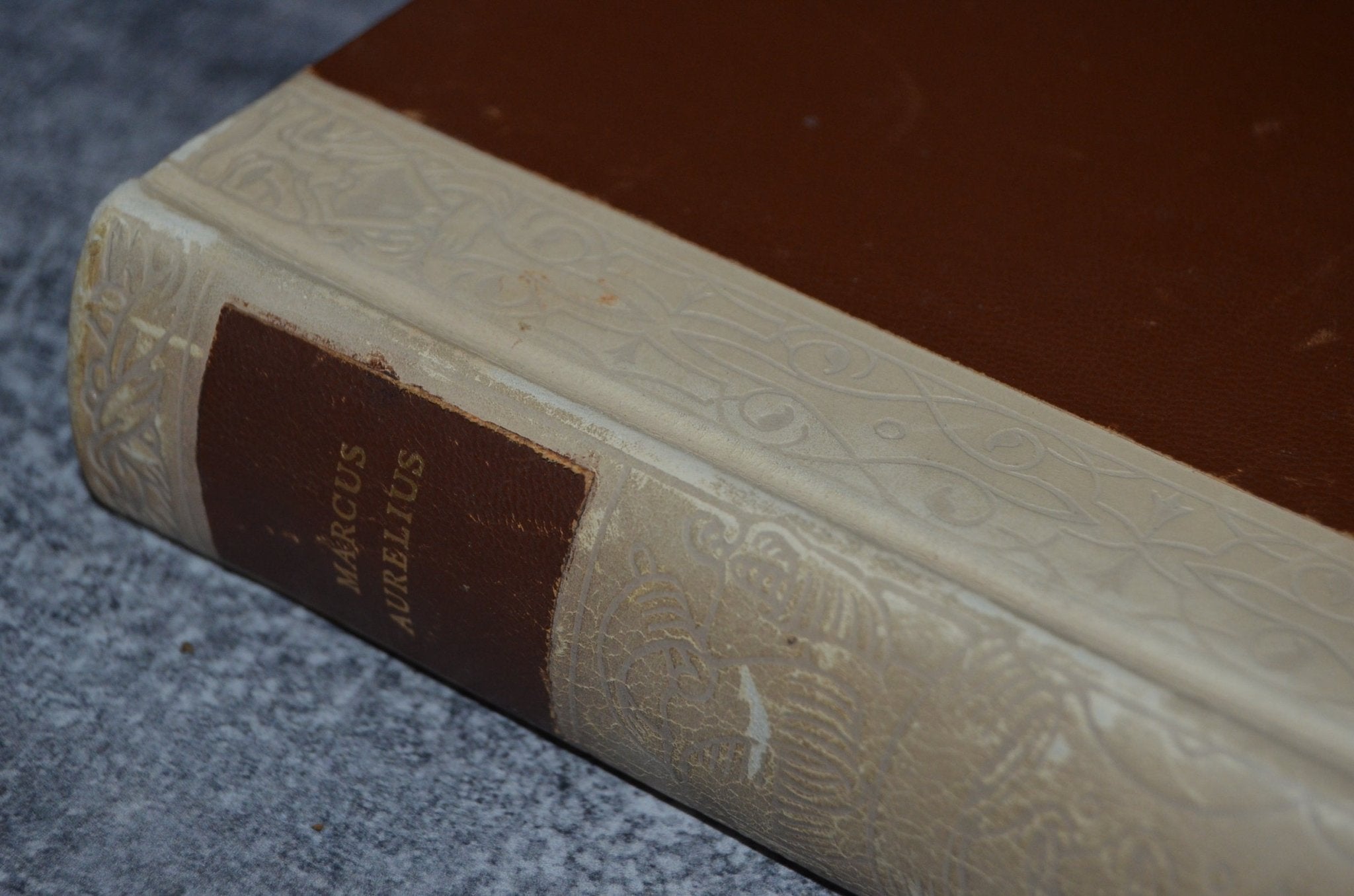 Vintage Leather Bound Meditations by Marcus Aurelius - Brookfield Books