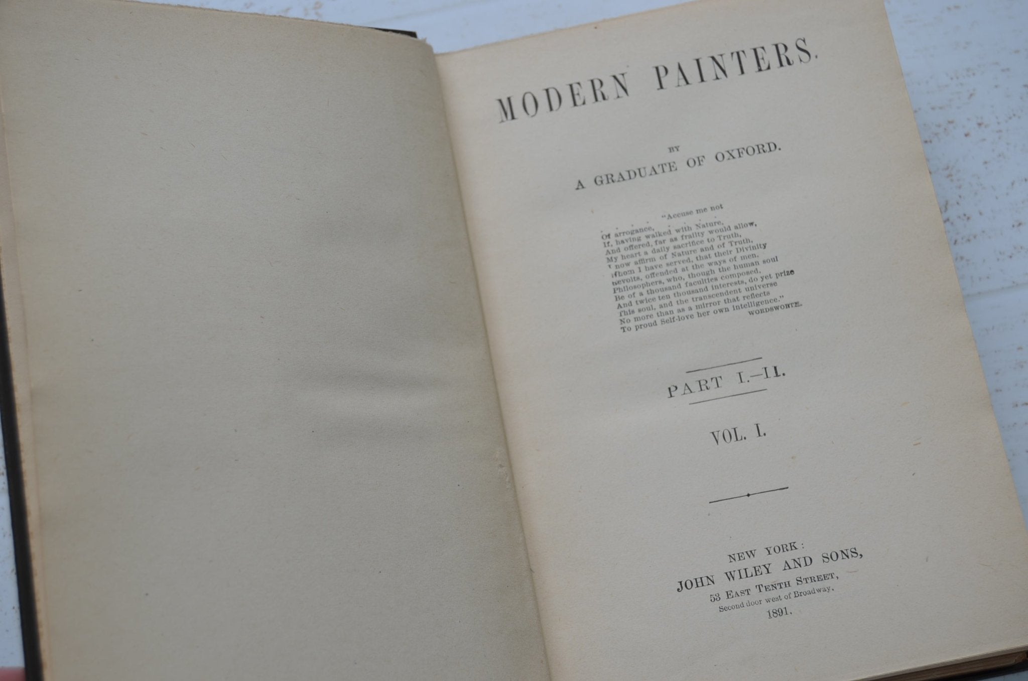 Antique Cloth Bound Book Décor – Complete Works of John Ruskin 1891 - Artists - Brookfield Books