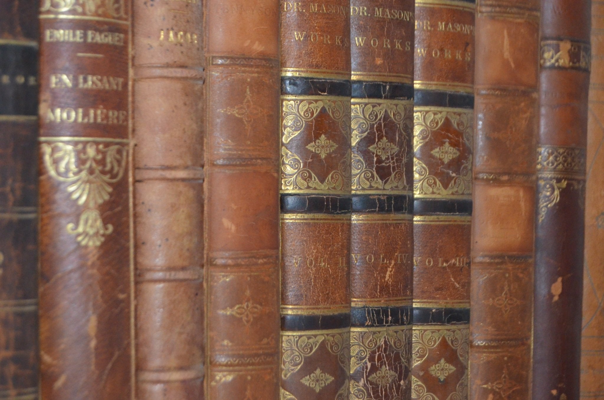 Antique Leather Bound Book Décor – Carmel Brown - Alfred Lord Tennyson - Brookfield Books