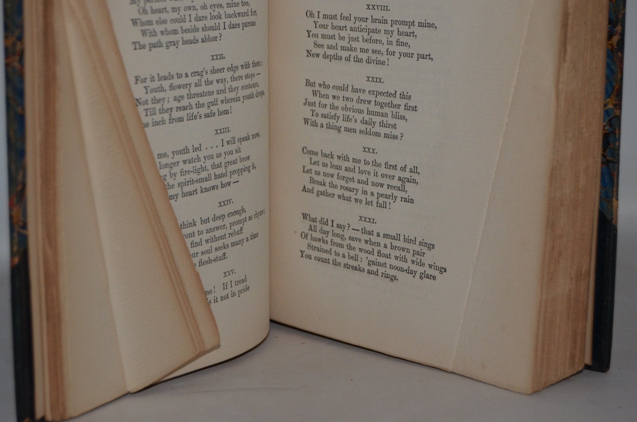 Antique Leather Bound Works of Robert Browning Complete in 6 Volumes 1899 - Brookfield Books