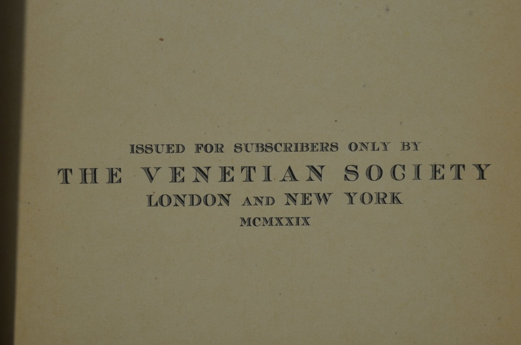 Antique – The Memoirs of Casanova de Seingalt – Venetian Society 1929 - Brookfield Books