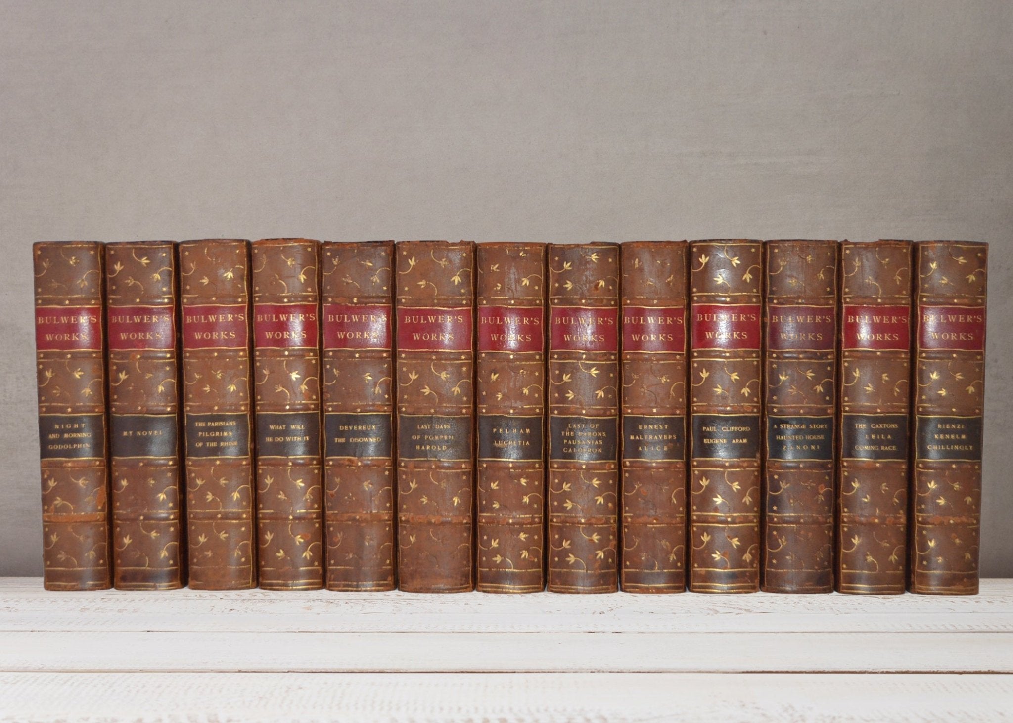 Complete Works of Edward Bulwer-Lytton in 13 Volumes – Thomas Crowell - Brookfield Books