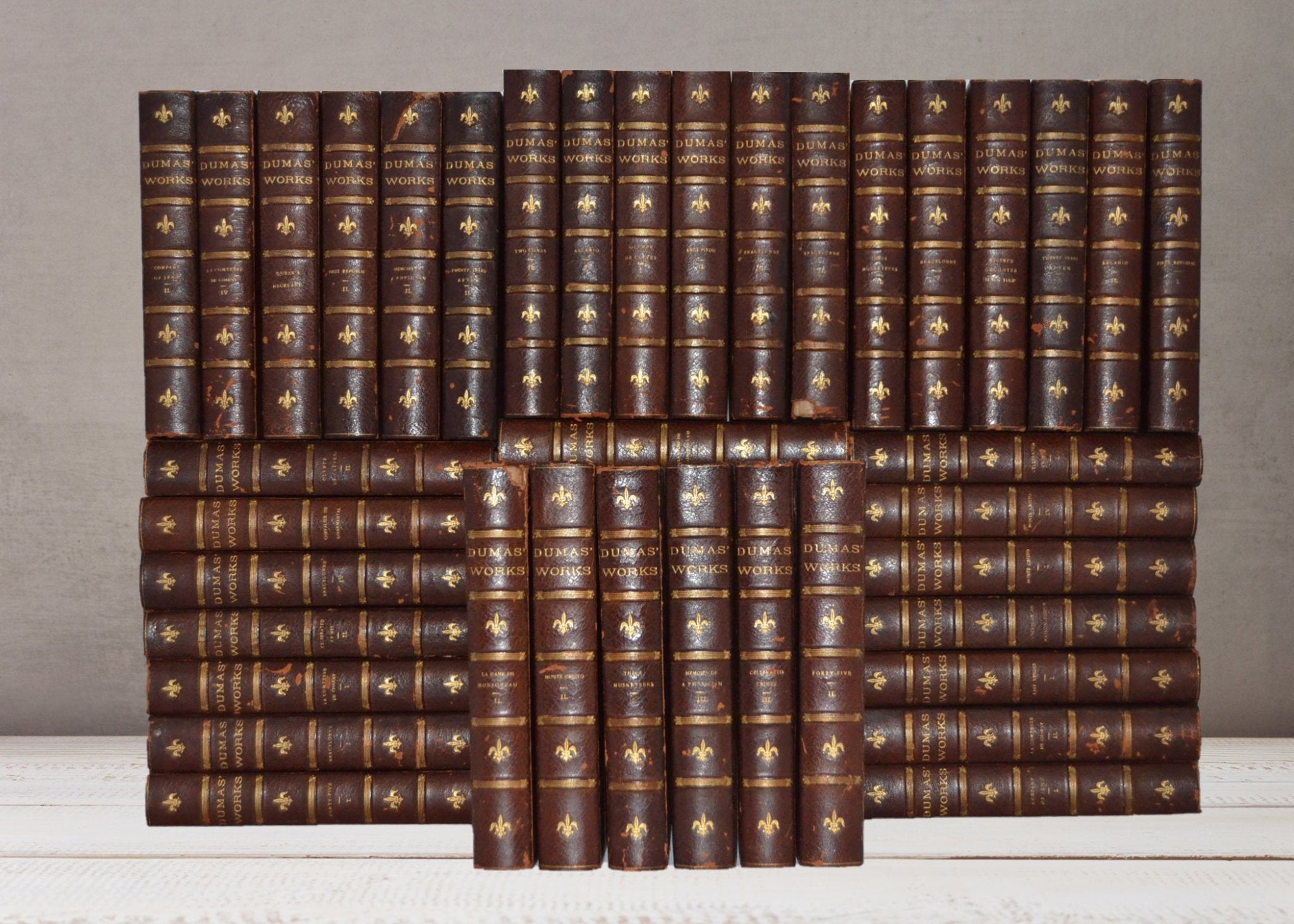 Limited Edition Works of Alexandre Dumas in 45 Volumes – Dana Estes c 1900 - Brookfield Books