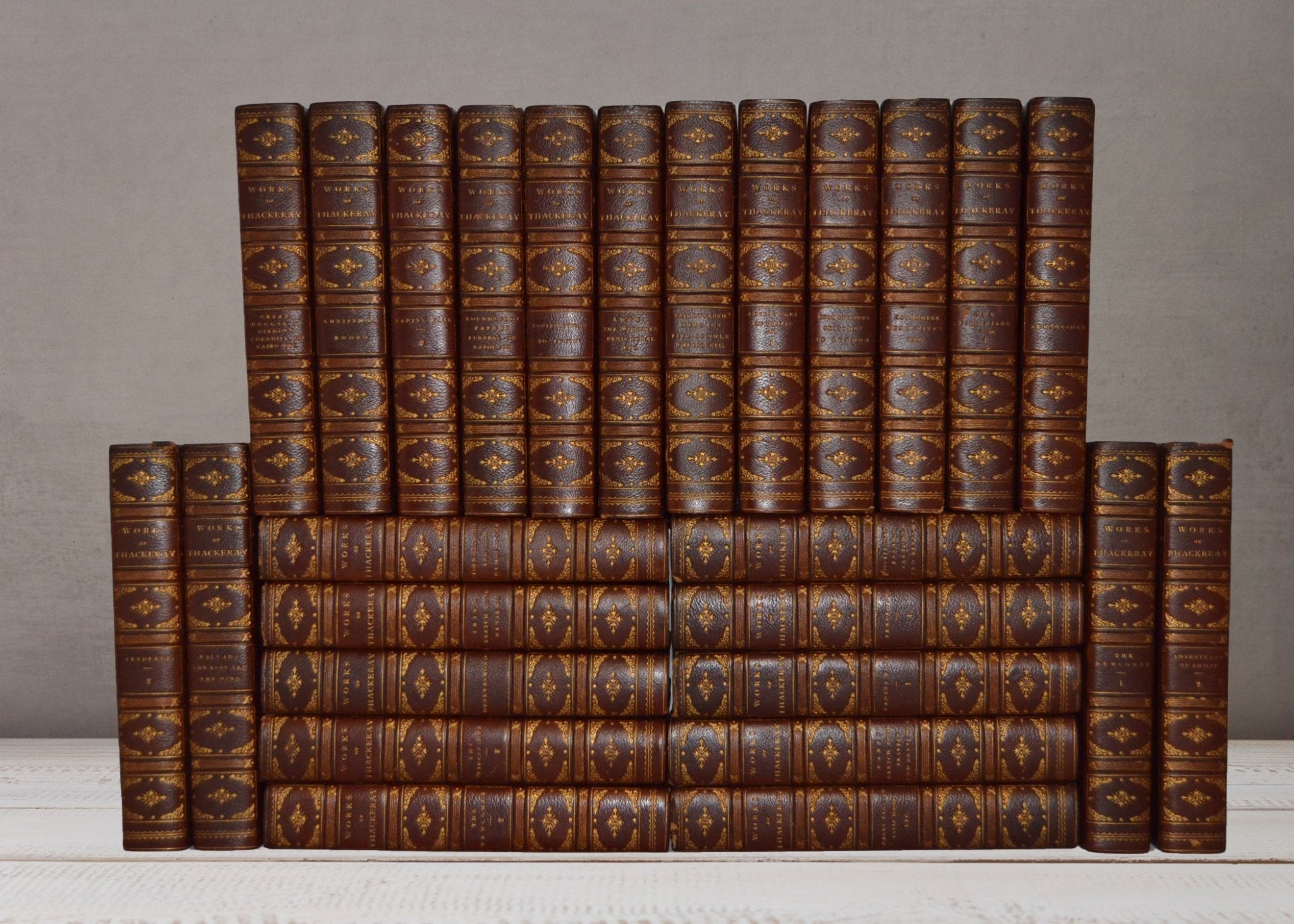 Works of William Makepeace Thackeray Complete in 26 Volumes – J. P. Lippincott 1901 - Brookfield Books